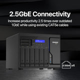 QNAP 8-Bay QuTS hero NAS, Xeon D-1602 2.5GHz, 8GB ECC RAM, 4 x 2.5GbE,  PCIe expansion slot x2 TS-H886-D1602-8G-US