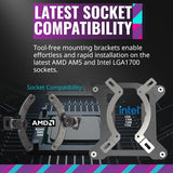 Cooler Master MasterLiquid ML240L RGB V2, Close-Loop AIO CPU Liquid Cooler, Gen3 Dual Chamber Pump, SickleFlow 120 PWM ARGB, AMD Ryzen AM5/AM4, Intel LGA1700/1200 MLW-D24M-A18PC-R2