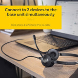 Jabra Engage 65 SE Wireless Headset, Single-Ear (Mono), Advanced Noise-Cancelling Microphone - Black 9653-553-125