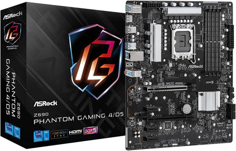 ASRock Z690 PHANTOM GAMING 4/D5 LGA 1700 DDR5 ATX Intel Z690 Intel Motherboard