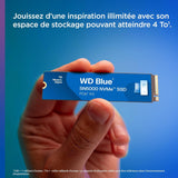 WD WDS200T4B0E 2TB Blue SN5000 NVMe Internal Solid State Drive SSD - PCIe Gen 4.0, M.2 2280, Up to 5,150 MB/s