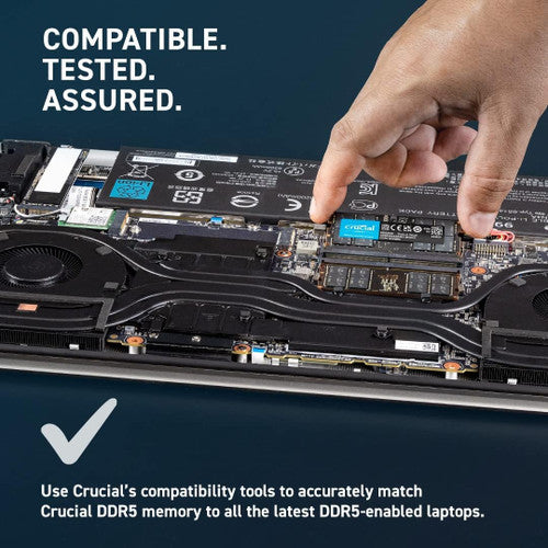 Crucial RAM 16GB DDR5 5600MT/s or 5200MT/s or 4800MT/s Laptop