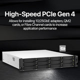 QNAP 18-Bay 2U rackmount NAS, Intel Xeon E-2334 ,16 GB ECC DDR4, USB 3.2 Gen2,550W redundant TS-H1887XU-RP-E2334-16G-US
