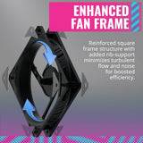 Cooler Master SickleFlow 120 V2 All-Black Frame Fan 120mm PWM for Computer Case & Liquid Radiator MFX-B2NN-18NPK-R1