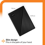 WD WDBR9S0060BBK-WESN 6TB My Passport, Portable External Hard Drive, Backup Software w/ Defense Against ransomware, Password Protection, USB 3.1/USB 3.0 Compatible - Black