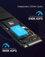 Acer Predator GM7000 2TB NVMe Gen4 Gaming SSD, M.2 2280, Compatible with PS5, PCIe 4.0  Up to 7400MB/s (BL.9BWWR.106)