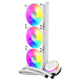 Cooler Master MasterLiquid PL360 FLUX AIO CPU Liquid Cooler, Gen2 ARGB 360mm 120 PWM Fans (white) MLY-D36M-A23PZ-RW