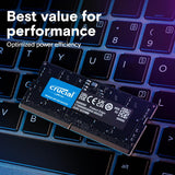 Crucial CT32G52C42S5 32GB DDR5 RAM, 5200MHz (or 4800MHz) Laptop Memory, Compatible w/ 3th Gen Intel Core,AMD Ryzen 7000
