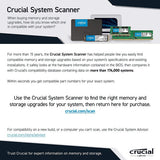 Crucial CT16G4DFS8266 Single 16GB DDR4 2666 MT/s (PC4-21300) UDIMM 288-Pin non-ECC Unbuffered Memory