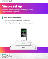 HPE S0G34A#ABA Networking Instant On Secure Gateway SG2505P 5-Port 2x2.5G,3x1G Smart-Managed Gateway 60w PoE,US Cord