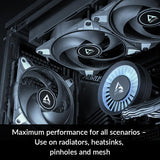 ARCTIC P12 Max (5 Pack) 120mm Case Fan fluid dynamic bearing max 3300 RPM PWM regulated ACFAN00289A