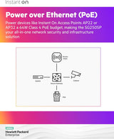 HPE S0G34A#ABA Networking Instant On Secure Gateway SG2505P 5-Port 2x2.5G,3x1G Smart-Managed Gateway 60w PoE,US Cord