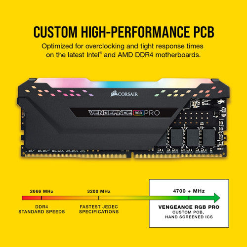 Corsair CMW32GX4M2E3200C16 Vengeance RGB PRO DDR4 RAM 32GB (2x16GB