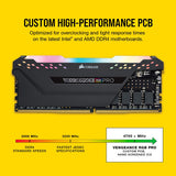 Corsair CMW32GX4M2E3200C16 Vengeance RGB PRO DDR4 RAM 32GB (2x16GB) 3200MHz CL16  Desktop Computer Memory - Black