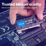 Crucial CT64G56C46S5 64GB DDR5 RAM 5600MHz  Laptop Memory, SODIMM 262-Pin,Compatible w/ Intel Core Ultra ,AMD Ryzen 8000
