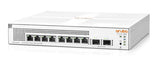 HPE JL681A#AC3 Networking Instant On 1930 8-Port PoE Gb Ethernet 8xGE PoE (124W), 2X 1G SFP, L2+ Smart Switch International Cord