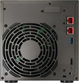 Asustor Lockerstor 4 Gen3 4 Bay NAS, Quad-Core 2.3GHz, 2x 10GbE Ports, 16G ECC DDR5, 4x M.2 SSD Slots (Diskless) AS6804T
