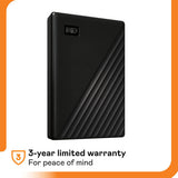 WD WDBR9S0060BBK-WESN 6TB My Passport, Portable External Hard Drive, Backup Software w/ Defense Against ransomware, Password Protection, USB 3.1/USB 3.0 Compatible - Black