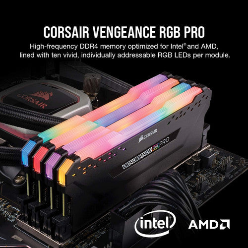 Corsair CMW32GX4M2E3200C16 Vengeance RGB PRO DDR4 RAM 32GB (2x16GB