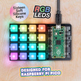 Pimoroni PIM551 Pico RGB Keypad Base compatible with Raspberry Pi Pico