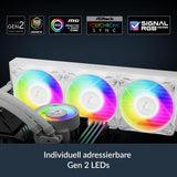 Arctic ACFRE00189A Liquid FreezerIII Pro 420 A-RGB CPU Fans 3 x 140mm Water Cooling,AMD AM5/AM4 Intel LGA1851/1770-White