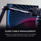 AVerMedia BA311 Live Streamer ARM - Premium Broadcasting Boom Arm, Desk Clamp, 5/8" Thread & 1/4" Thread Adapter