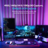 AVerMedia GC553Pro Live Gamer Ultra S Black 4K HDMI Capture Card, USB Game Capture Card for Streaming and Recording