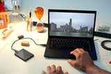 WD 2TB My Passport, Portable External Hard Drive, Black, password protection, USB 3.1/USB 3.0 compatible WDBYVG0020BBK-WESN