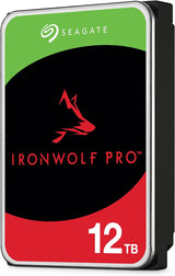 Seagate IronWolf Pro 12 TB Enterprise NAS Internal HDD CMR 3.5 Inch SATA 6 Gb/s 7,200 RPM 256 MB Cache (ST12000NT001)
