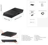 Asustor Flashstor 6 Gen 2 6 Bay NAS, Quad-Core 2.3GHz CPU,10GbE Ports, 8GB RAM DDR5,6x M.2 SSD Slots, (Diskless) FS6806X
