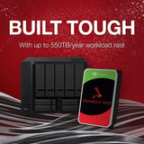 Seagate IronWolf Pro 8 TB Enterprise NAS Internal HDD CMR 3.5 Inch SATA 6 Gb/s, 7,200 RPM 256 MB Cache (ST8000NT001)
