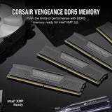 Corsair CMK32GX5M2B6000C30 Vengeance DDR5 RAM 32GB (2x16GB) 6000MHz CL30 Intel XMP Desktop Computer Memory - Black