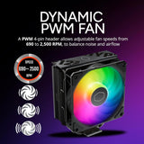 Cooler Master RR-212S-25PZ-R1 Hyper 212 Pro CPU Air Cooler, SickleFlow Edge 120 PWM Fan, Superconductive Composite