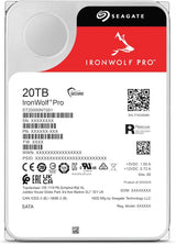 Seagate IronWolf Pro 20TB Enterprise NAS Internal Hard Drive 3.5" SATA 6Gb/s 7200RPM 256MB Cache HDD ST20000NT001