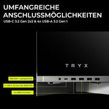 TRYX C-L700N-NN0H-G0W LUCA L70 Midi-Tower Tempered Glass ARGB PC Case - White