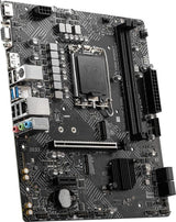 MSI PRO H610M-G DDR4 Motherboard (12th/13th/14th Gen Intel Core, LGA 1700 Socket, DDR4, PCIe 4, SATA 6Gb/s, mATX)