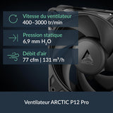 Arctic ACFRE00178A Liquid Freezer III Pro 240 AIO CPU Cooler, Water Cooling,, AMD AM5/AM4, Intel LGA1851/1700 - Black