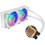 Cooler Master MasterLiquid PL240 FLUX AIO CPU Liquid Cooler, Gen2 ARGB 240mm120 PWM Fans (white) MLY-D24M-A23PZ-RW