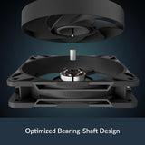 Arctic ACFAN00305A P12 Pro Premium Fan, 120 mm PWM Fan, 600-3000 RPM, 0 RPM <5% PWM, Fluid Dynamic Bearing, 4-Pin - Black