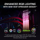 Kingston KF560C30BBEAK2-32 Fury Beast RGB 32GB (2x16GB) 6000MT/s DDR5 CL30 Desktop Memory|AMD Expo|Plug N Play|Kit of 2