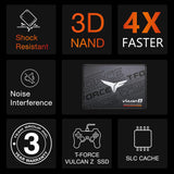 Teamgroup T-Force Vulcan Z 1TB SLC Cache 3D NAND TLC 2.5" SATA3 Internal SSD R/W Speed upto 550/500 MB/s T253TZ001T0C101