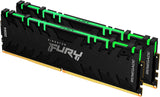 Kingston Fury Renegade RGB 32GB (2 x 16GB) 3200MHz DDR4 CL16 Dual Memory Kit KF432C16RB1AK2/32