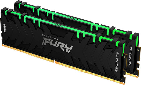 Kingston Fury Renegade RGB 32GB (2 x 16GB) 3200MHz DDR4 CL16 Dual Memory Kit KF432C16RB1AK2/32