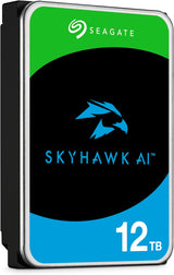 Seagate ST12000VE003 Skyhawk AI 12TB Video Internal Hard Drive HDD â€“ 3.5 Inch SATA 6Gb/s 256MB Cache