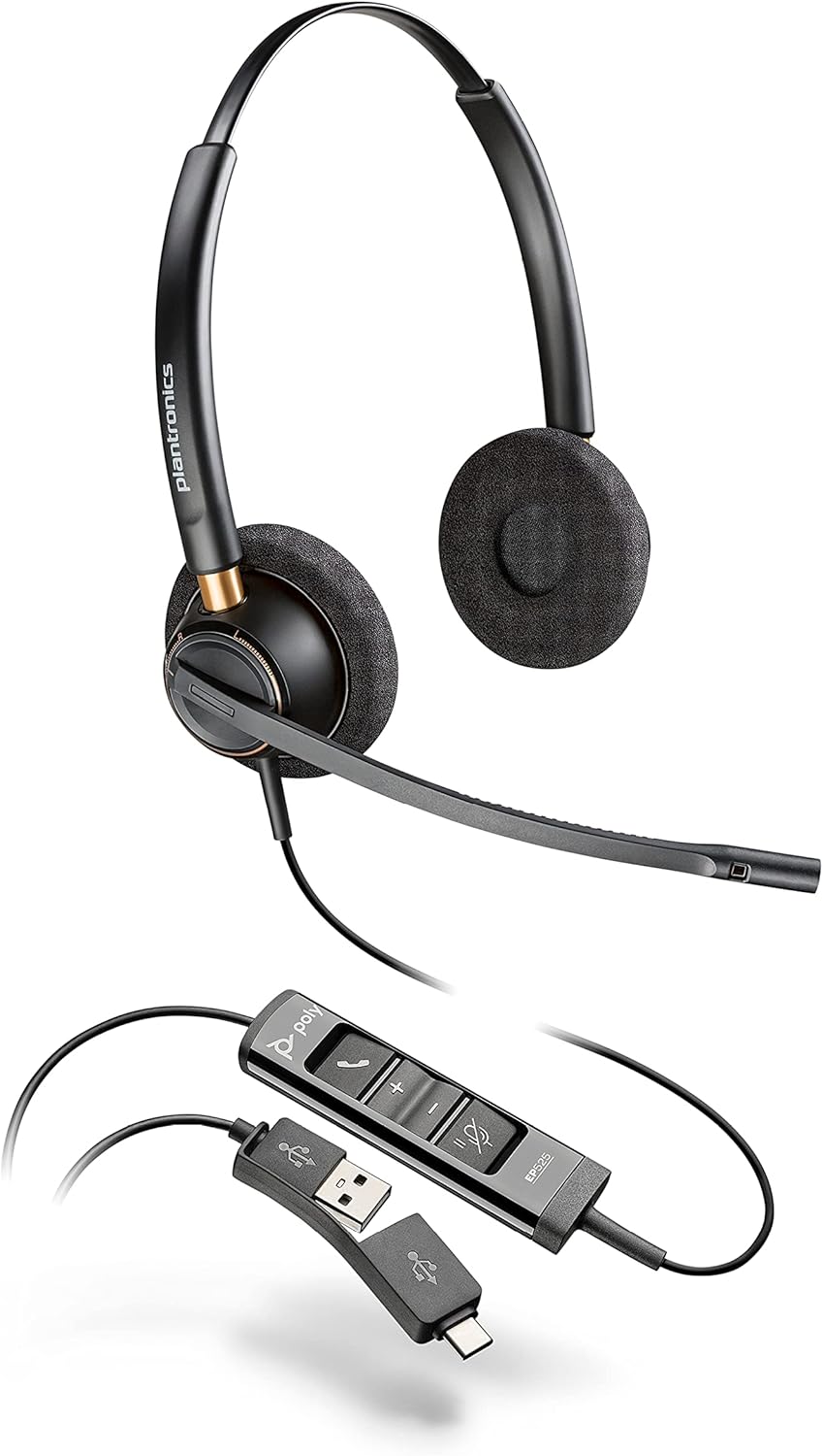Poly 783R3AA EncorePro 525 USB-A Stereo Headset