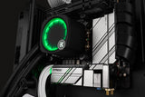 EKWB LUX-240 Nucleus AIO CR240 Lux D-RGB Liquid CPU Cooler with 120mm EK FPT Fans, Compatible with Intel & AMD