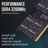 PNY MN32GK2D43200-TB Performance 32GB (2x16GB) DDR4 DRAM 3200MHz CL22  1.2V Notebook/Laptop (SODIMM) Memory Kit