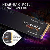 WD BLACK 8TB SN850X NVMe Internal Gaming SSD Solid State Drive - Gen4 PCIe, M.2 2280, Up to 7,200 MB/s WDS800T2X0E