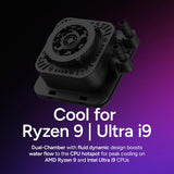 Cooler Master ELW-D36M-A21DA-R1 360 Elite CPU Liquid Cooler, aRGB,AMD Ryzen 9 AM5|4, Intel Ultra i9 LGA 1851|1700-Black