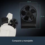 Arctic AEBRZ00027A Summair Rechargeable Handheld Fan w/ Stand, infinite speed, 4-77h , USB-C (incl. USB-A Cable) - Black